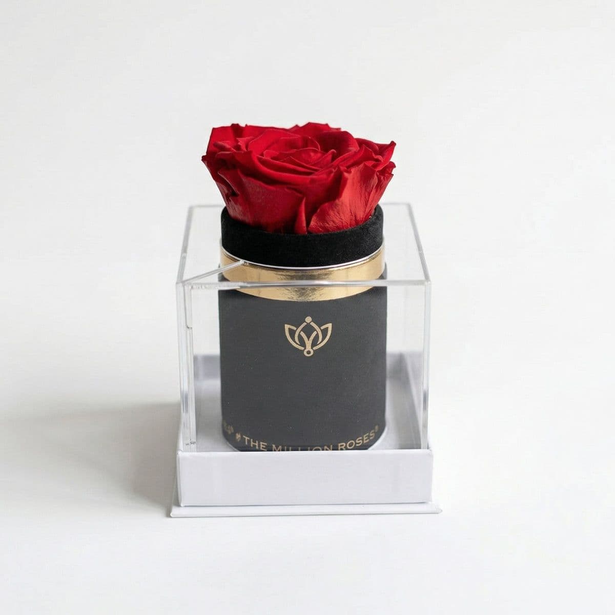 The Classic Suede Round Rose Box