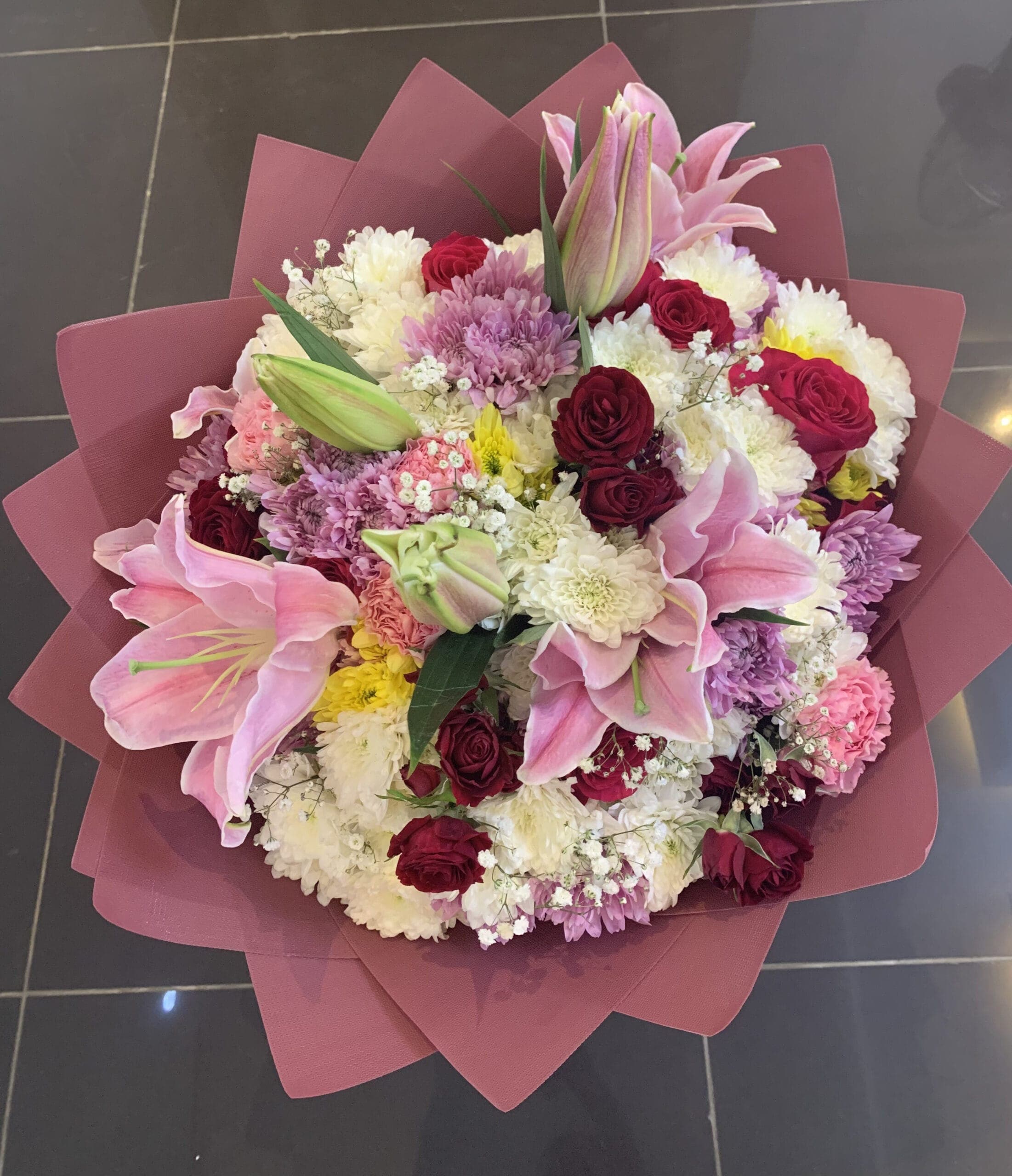 Rose Bloom Luxe Mixed Floral Bouquet