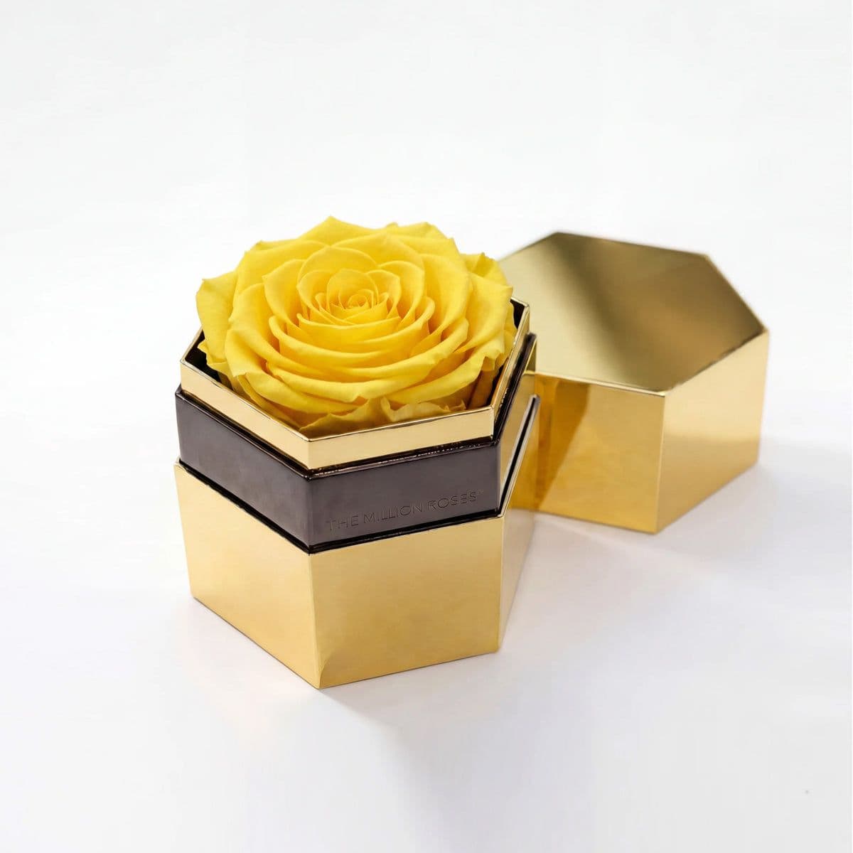 The 4-Rose Crystal Keepsake Cube with Jewelry Drawer
